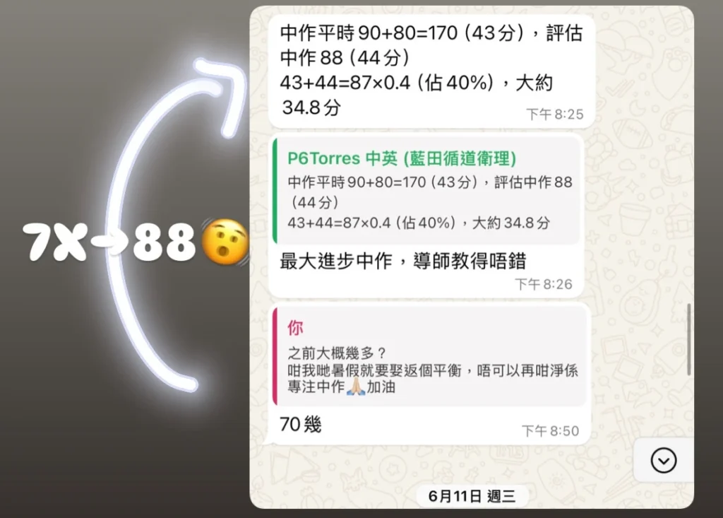 小五六中文作文補習進步(藍田循道衛理小學)