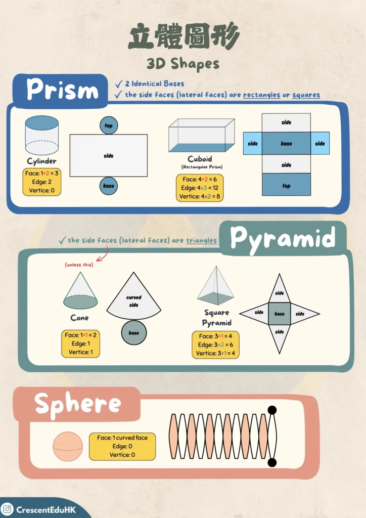 P2 maths notes - 3D shapes 2